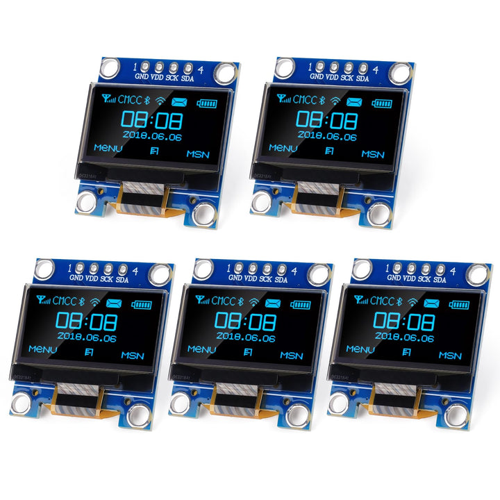 5 Stuks I2c Display Module 0.91 Inch I2c Oled Display Module I2c Oled Screen Driver Dc 33v 5v Whi 5 Stuks I2c Display Module 0.91 Inch I2c Oled Display Module I2c Oled Screen Driver Dc 33v 5v Whi