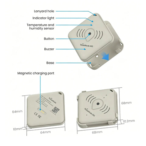ThinkNode M3 LoRa GPS Tracker – Meshtastic Indoor & Outdoor GPS Tracking & Positioning Device Tracker wireless device